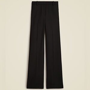 J. Crew Wide Leg Trouser in Four Season Stretch in Black Size 2 NWT